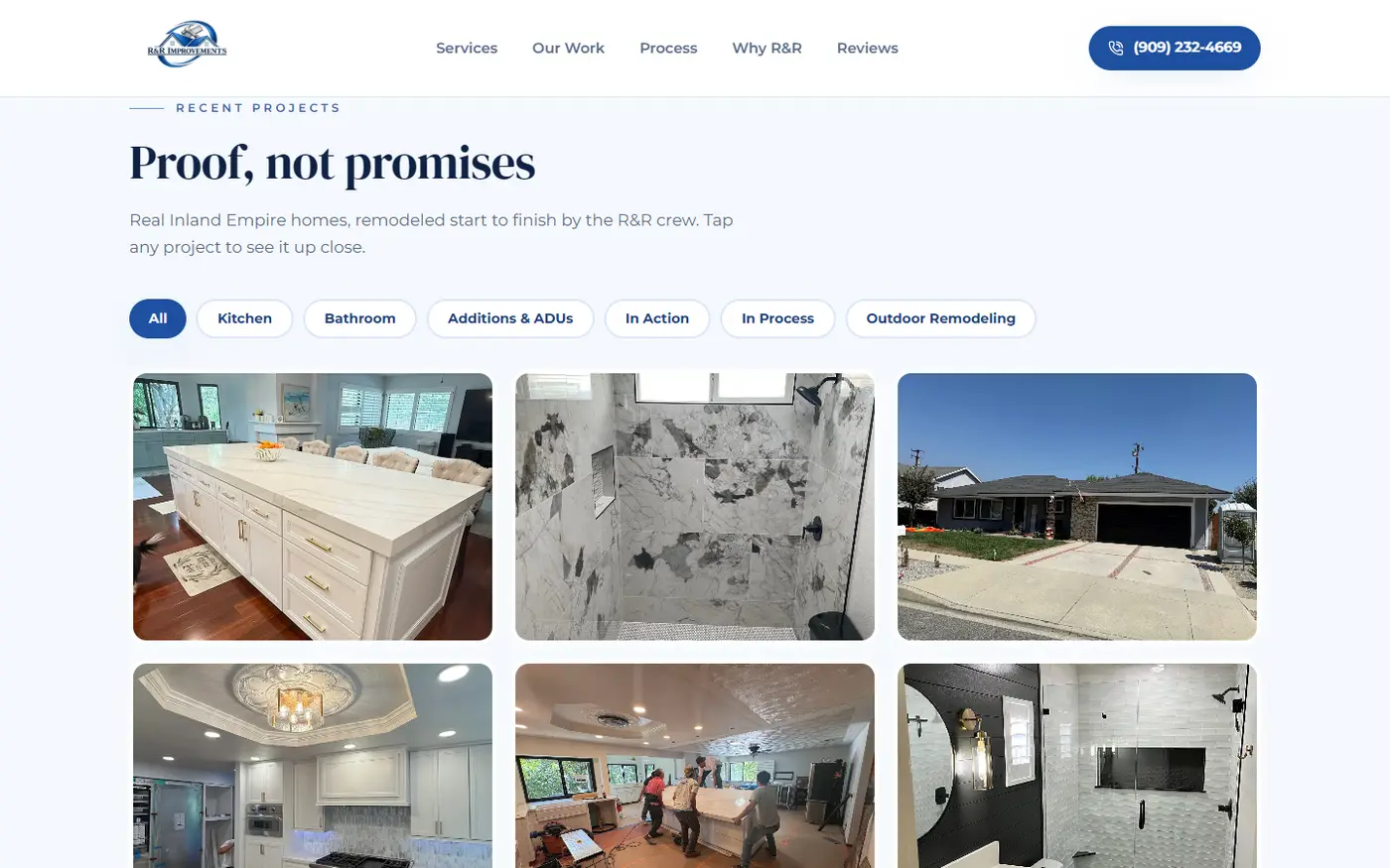 Proof, not promises: la galería de obras reales