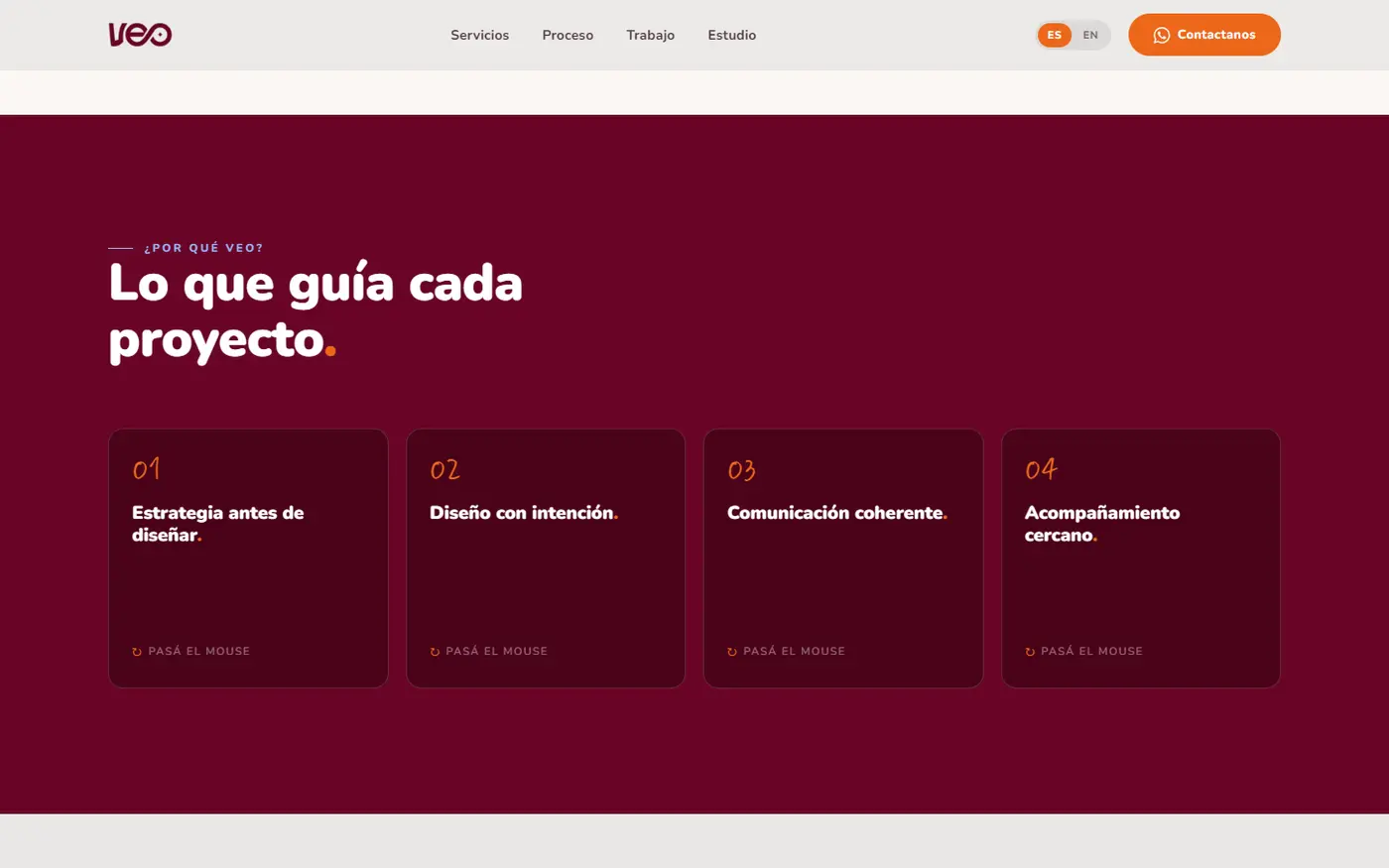 Los cuatro criterios que guian cada proyecto
