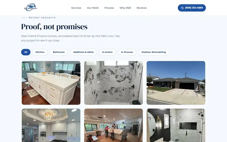 La galería de obra, filtrada por categoría